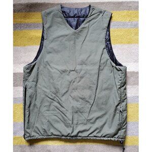 Monitaly Vancloth Oxford Olive Insulated Vest | Made in USA | M